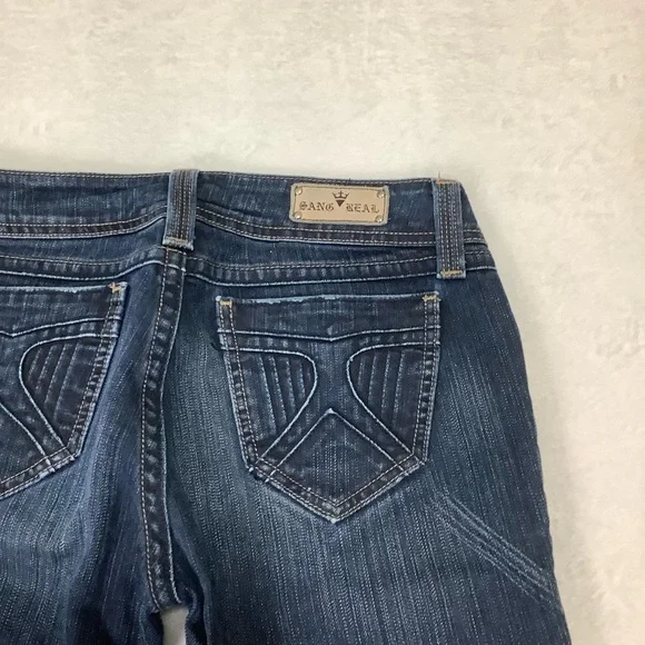 Sang Real Bootcut Jeans Sz 29 Dark Blue - Picture 10 of 13